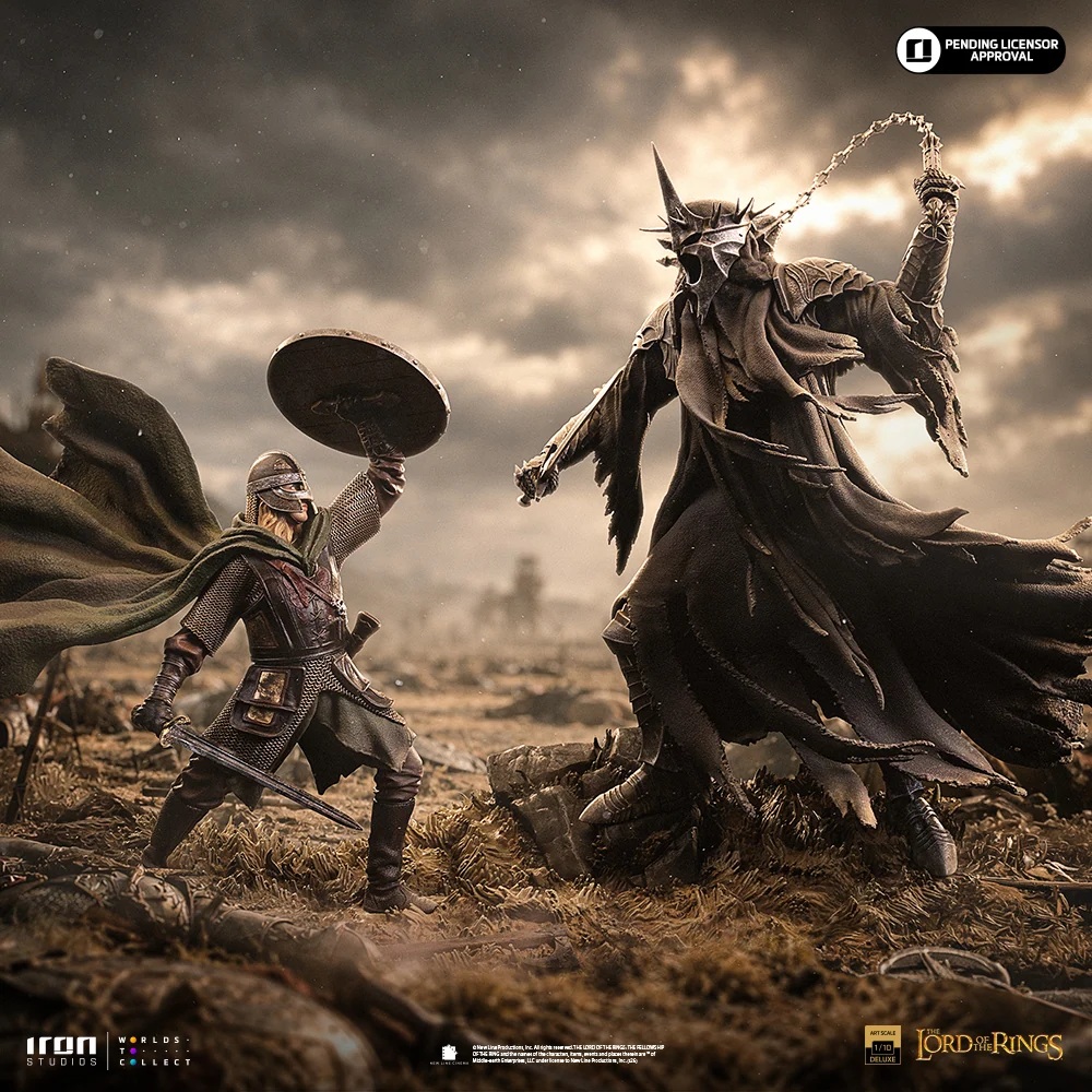 Pre-Order Iron Studios Lord of the Rings Éowyn vs Witch King Art Scale Statue